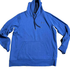 Under Armour UA Storm Hoodie Mens Large Blue Pullover Logo Sweatshirt Athletic